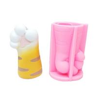 Concrete Moulds Plant Pots Mold Cat Paw Shaped Hand-making Silicone Molds Silicone Material for Making Flowerpot Vase 1