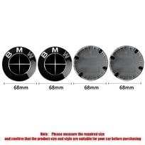 4 vnt. 68 mm automobilio ratlankio centrinis dangtelis su logotipu tinka BMW 1 3 4 5 6 7 serijos M1x3 X6 X7 E36 E39 E46 E60 E90 priedams.