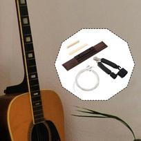 Classic Guitar Bridge Saddle Nut Set String Instrument Accessories Professional Wood Spare