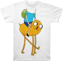 Official Adventure Time With Finn And Jake Friends Costume Adult 100% Cotton T-shirt Mens Tees Top - Jake L