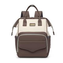 Large Capacity Water-Repellent Mummy Bag with Wet-Dry Separation - Mother & Baby Backpack 29x21x41 cm ruda