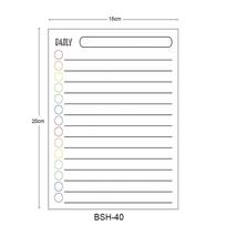 Custom Acrylic Magnetic Whiteboard & Glass Refrigerator Memo Board with Non-Magnetic Suction and Random Stickers