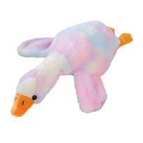 Goose Plush Doll Long Body Cuddle Pillow Soft Huggable Stuffed Animal for Kids Adults Lumbar Support Nap Pillow for Anxiety Relief Bedroom Decor 50 cm įvairiaspalvis