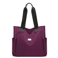 DISSEFA-TECH Women Stylish Nylon Tote Bag Durable Multi-Pocket Design with Zipper Closure Perfect for Shopper Work Daily Travel