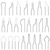23pcs Wood Burning Tips Pyrography Tips Nibs Kit Wire Pen Nibs Replacement Tools for High Impedance Adjustable Pyrography Machin