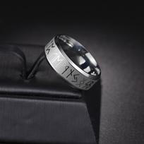 Vintage Odin Norse Viking Amulet Rune Rings For Men Women High Quality 8mm Men Stainless Steel Ring Couple Wedding Party Zircon 6