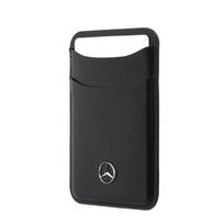 Mercedes PU Leather MagSafe Card Holder Wallet juodos spalvos