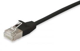 Equip Cat.6A F/FTP Slim Patch Cable, 1 m, Black (606124)