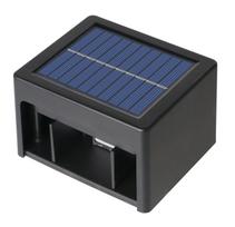 Lauko šviestuvas sieninis SUNLUX, su saulės elementais, IP44, 95x80x61 mm, veikimo laikas: 8-10 val.