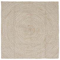Zoninės kiliminės dangos Natūrali ir Balta 120 x 120 cm Džiutas
