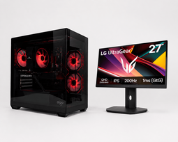 (SP06) KOMPIUTERIO KOMPLEKTAS RYZEN 5 7500F / RTX 5060 Ti 16GB + 27" QHD MONITORIUS