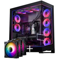 PHANTEKS NV Series NV7 E-ATX-Gehäuse, Tempered Glass, ARGB - schwarz & M25 Gen2 PWM D-RGB Lüfter 3er-Pack - Reverse Blade, 140mm + DRGB Kit (GABU-543) | GABU-543 | M000019694087