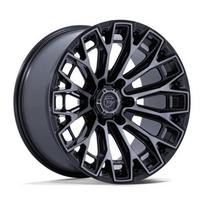 R17x9J 6X139.7 ET1 CB-106.1 Gloss Black Machined Face Dark Tinted Clear