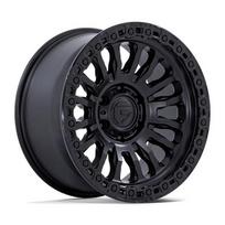 R17x8.5J 5X127 ET-1 CB-71.6 Matte Black W/ Gloss Black Lip