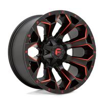 R20x10J 5X114.3 ET-18 CB-78.1 Matte Black Red Milled