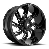 R22x10J 8X165.1 ET-18 CB-125.1 Gloss Black Milled