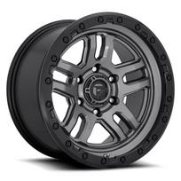 R17x9J 6X139.7 ET1 CB-106.1 Matte Gun Metal Black Bead Ring