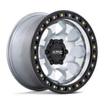 R17x8.5J 5X127 ET10 CB-71.6 Machined With Satin Black Lip