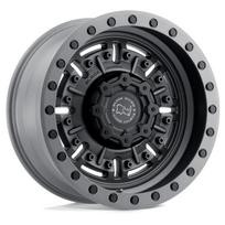 R20x9.5J 8X165.1 ET-18 CB-122.5 Textured Matte Gunmetal