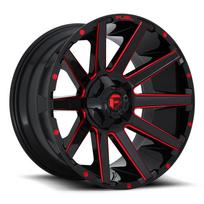 R20x9J 6X139.7 ET2 CB-106.1 Gloss Black Red Tinted Clear