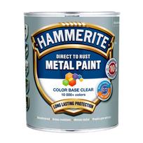 Antikoroziniai dažai HAMMERITE Smooth, 0,65 L, BC bazė, tonuojami, blizgūs
