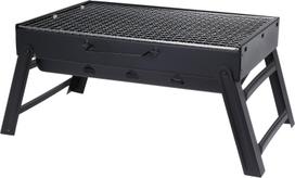 Sulankstomas BBQ grilis, 44,5 x 8 x 31 cm, juodos spalvos
