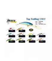 Vobleris Akara Top Trolling 110F 25g, įvairių spalvų, 39-4072