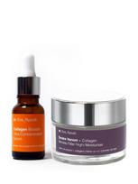 DR. EVE_RYOUTH Naktinis veido kremas (50 ml), serumas brandžiai odai (15 ml) su kolagenu