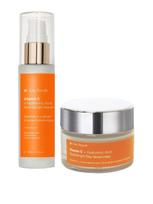 DR. EVE_RYOUTH Skaistinantis veido serumas (60 ml), dieninis drėkinamasis veido kremas (50 ml) su vitaminu C ir hialurono rūgštimi