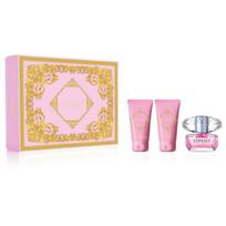 Rinkinys Versace Bright Crystal: EDT moterims 50 ml + kūno gelis 50 ml + dušo želė 50 ml