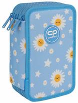 Penalas, su priedais CoolPack Jumper 3 Daisy Sun, 12.5 cm x 6.5 cm, balta sp./žydra sp.
