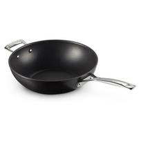 Le Creuset Tvirtas nelipnus keptuvė wok 30cm Black Silver (51104300010202) | 51104300010202 | 0630870273213