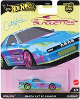 Žaislinis automobilis Mattel Hot Wheels Silhouwttes Mazda RX7 FC Pandem JBK60, 1:64, mėlyna sp.