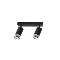 Šviestuvas lubų Light Prestige Virella, GU10, 2 x 8 W, skaidri sp./juoda sp. / juoda sp.