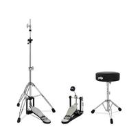 Pedalo, kėdutės ir Hi-Hat stovo komplektas PDP PDHW7S3