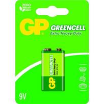 GP Baterija (9V) GREENCELL Cinko anglies 6F22, 1604GLF-U1 (1 baterija / pakelis) 9V