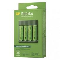 GP Baterijų Įkroviklis B421 su 4x AAA Įkraunamomis baterijomis, 2100 mAh, 1.2V, Žalias ES