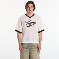 Karl Kani Cursive Varsity Crochet Boxy T-Shirt White - Dydis S (PD00013976 Marškinėliai)