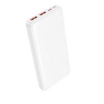 Borofone Power Bank 10000mAh BJ80 Clever – 2xUSB + Type C – QC 3.0 22,5W PD 20W baltos spalvos