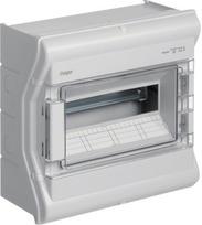 Hager Vector Ve112l: Hermetinė, paviršinė elektros skydinė, 1x12 moduliai, Ip65