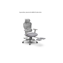 Ergonomiškas „Spacetronik LUMBO 44“ pilkas fotelis
