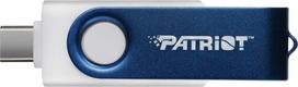 Patriot Memory 64GB Xporter X550 USB flash drive Dual USB A+C (PS64GX550AAD) White, Blue