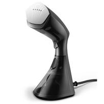 Philips 8000 Series Handheld Steamer with brush GC800/80 1600W, 230ml water tank, heated plate,  2-in-1 vertical and horizontal steaming function, Anti Calc Technology, Black and Silver/Damaged package