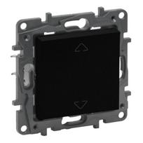 Žaliuzių mygtukas Legrand Niloe Step 863543 (juodas)