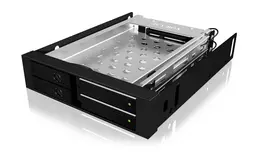ICYBOX IB-2227StS Icy Box Mobilus stovas skirtas 2x 2.5 SATA HDD arba SSD, Juodas