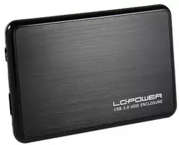 6 cm SATA USB3 LC-Power Alu juoda