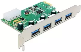 Delock PCI Express kortelė -> USB 3.0 4 prievadų NEC