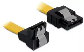 Delock Cable SATA 6Gb/s žemyn kampuotas 70cm geltonas
