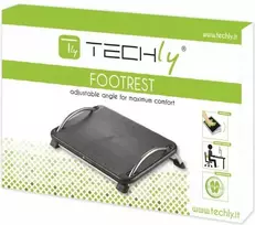 TECHLY 305564 Techly Ergonomiška kojų atrama su kampo reguliavimu, juoda