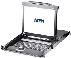 Aten | 8 prievadų PS/2-USB VGA 17" LCD KVM jungiklis su Daisy-Chain prievadu ir USB periferiniu palaikymu | CL5708M